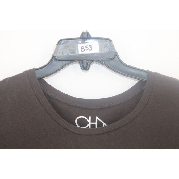 CHASER BITING LIP GLITTER BLACK TEE SHIRT SIZE SMALL - Picture 2 of 7